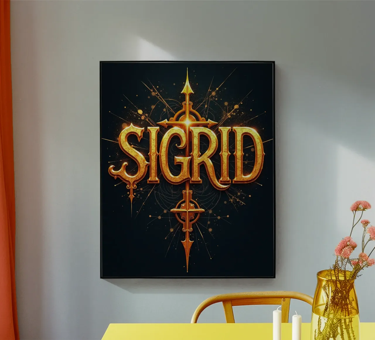 SIGRID plexiglass da CASTILO Namengalerie