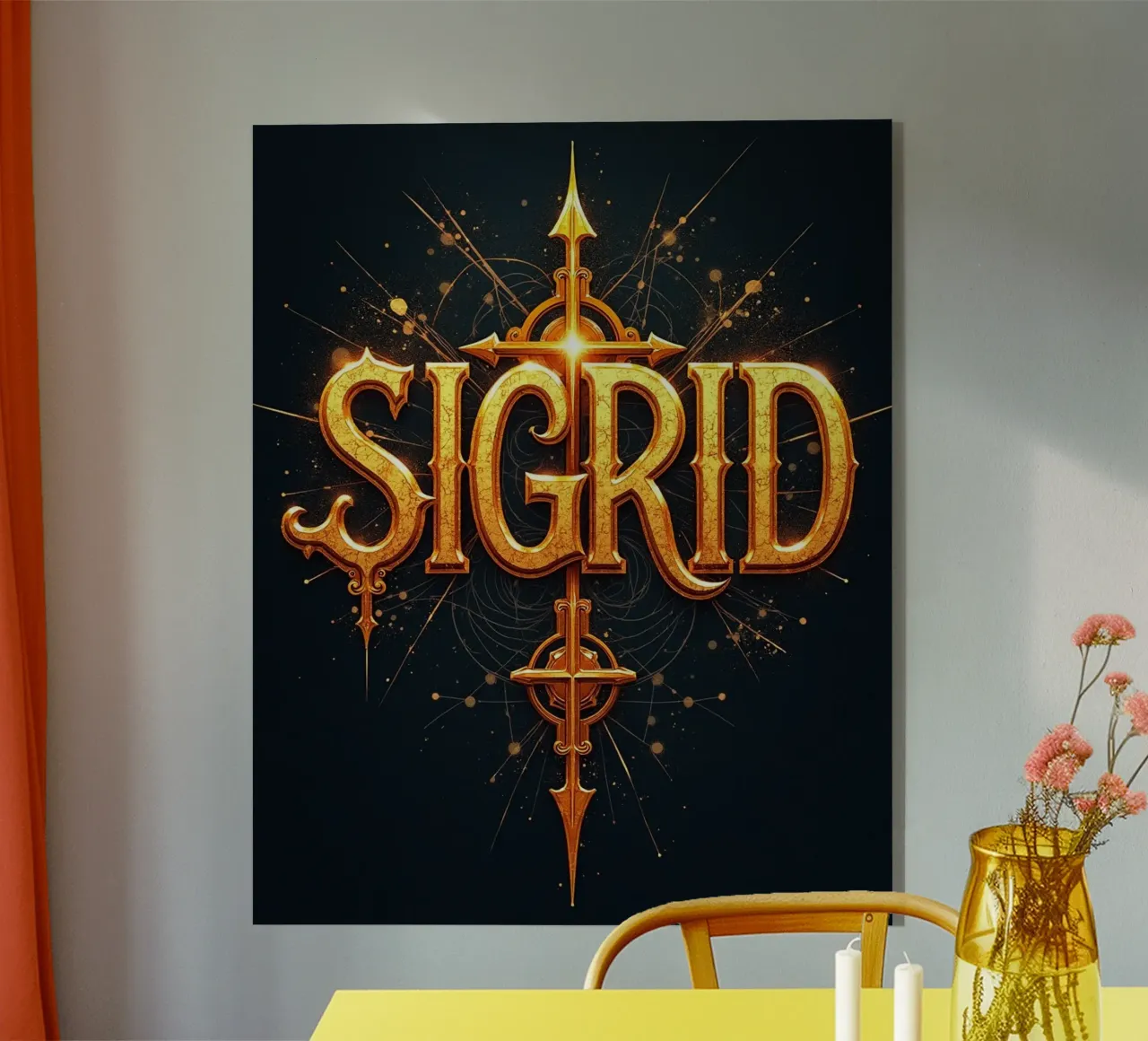 SIGRID plexiglass da CASTILO Namengalerie