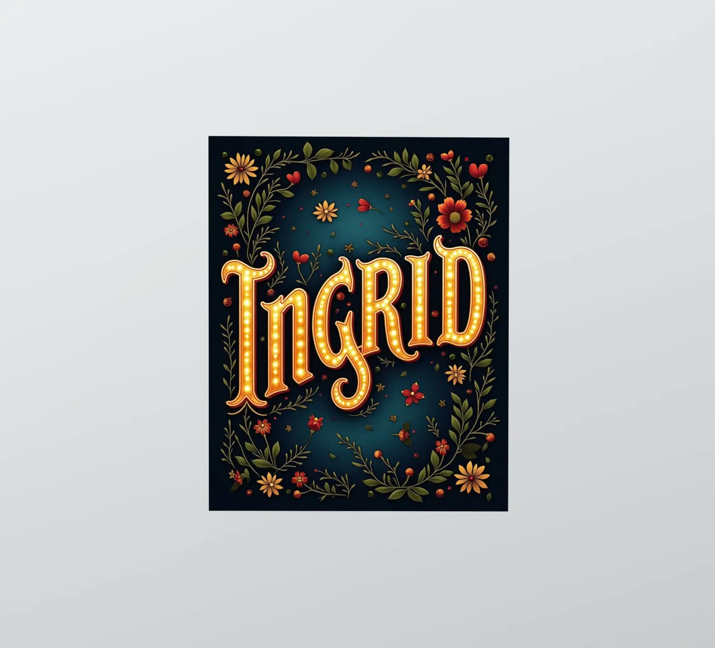 INGRID sticker van CASTILO Namengalerie