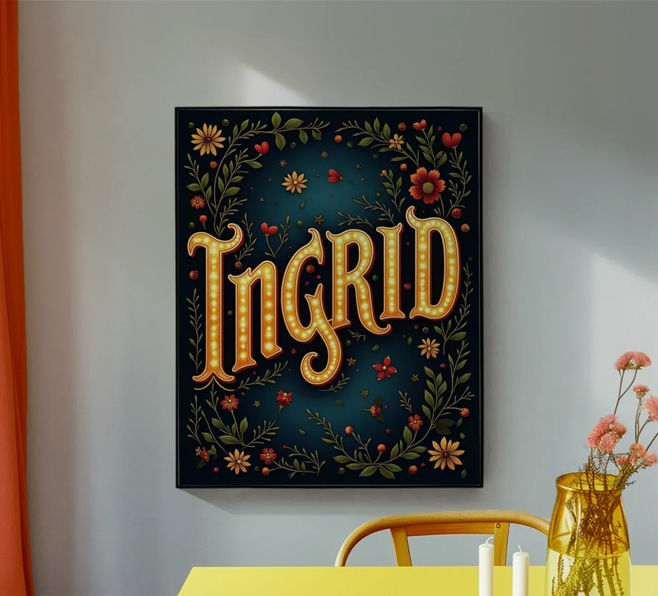 INGRID plexiglas de CASTILO Namengalerie