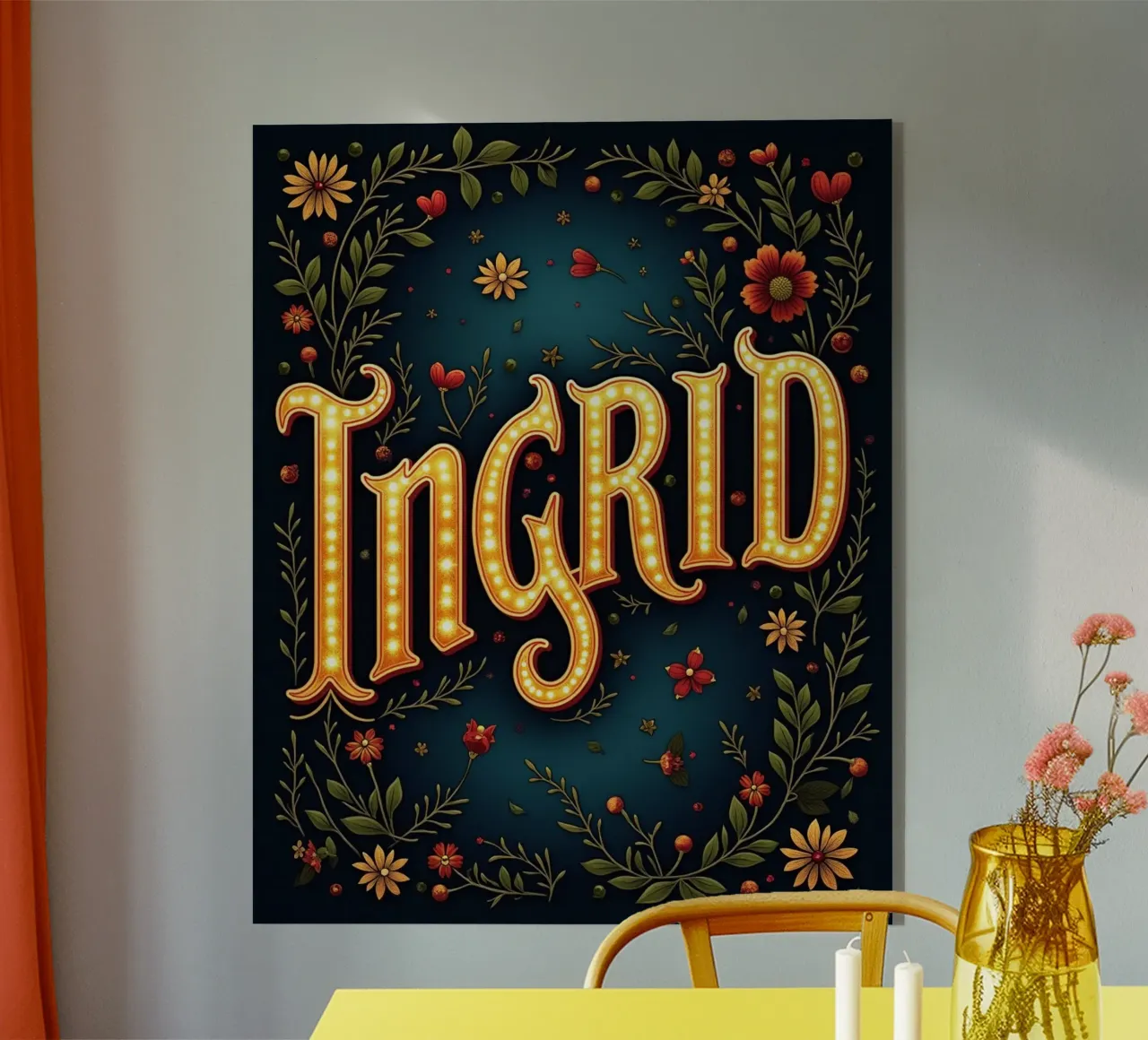 INGRID plexiglas de CASTILO Namengalerie