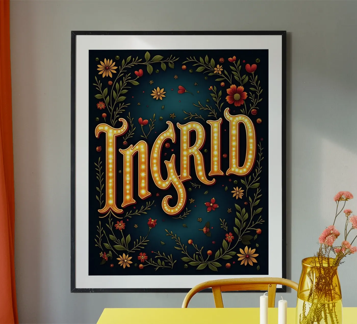 INGRID poster de CASTILO Namengalerie