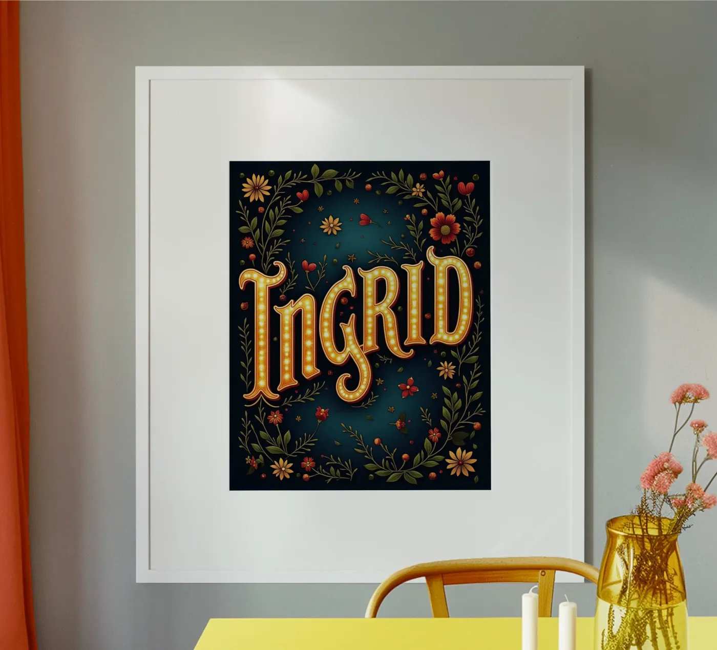 INGRID poster de CASTILO Namengalerie