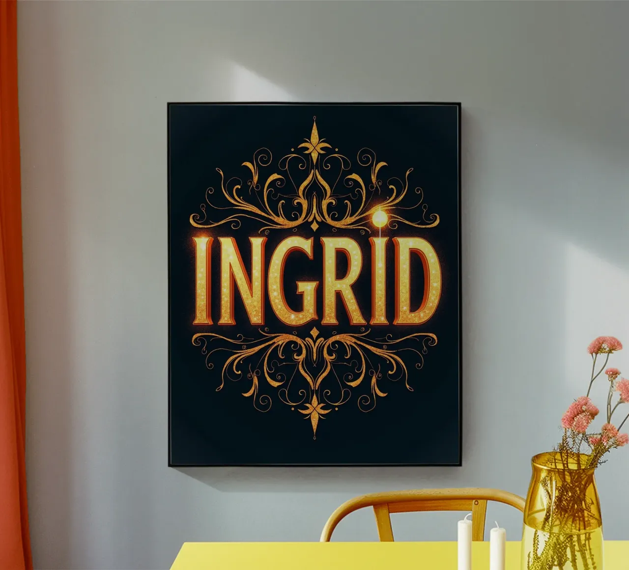 INGRID plexiglas de CASTILO Namengalerie