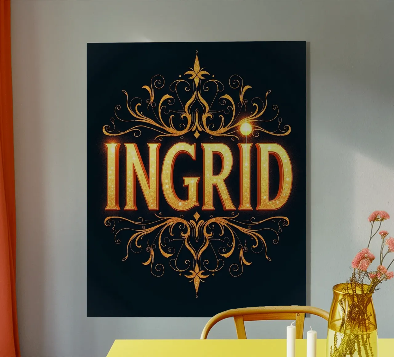 INGRID plexiglas de CASTILO Namengalerie