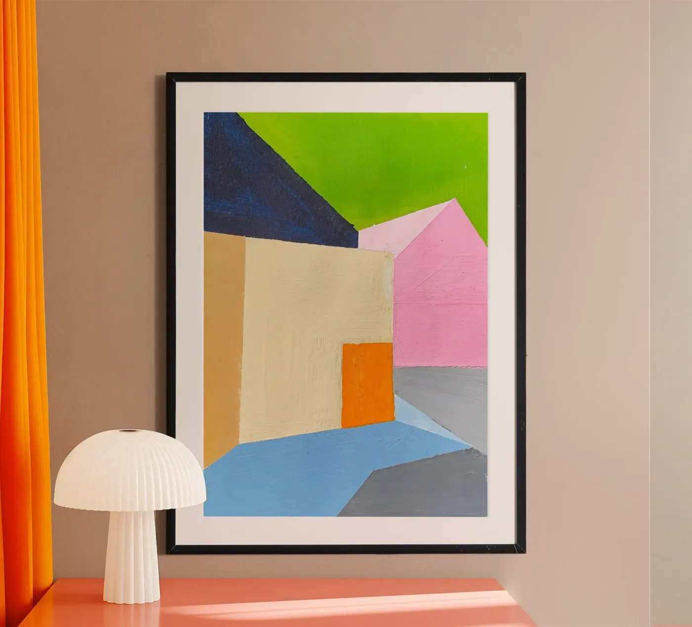 Huizen 02 poster van Nordlicht Atelier