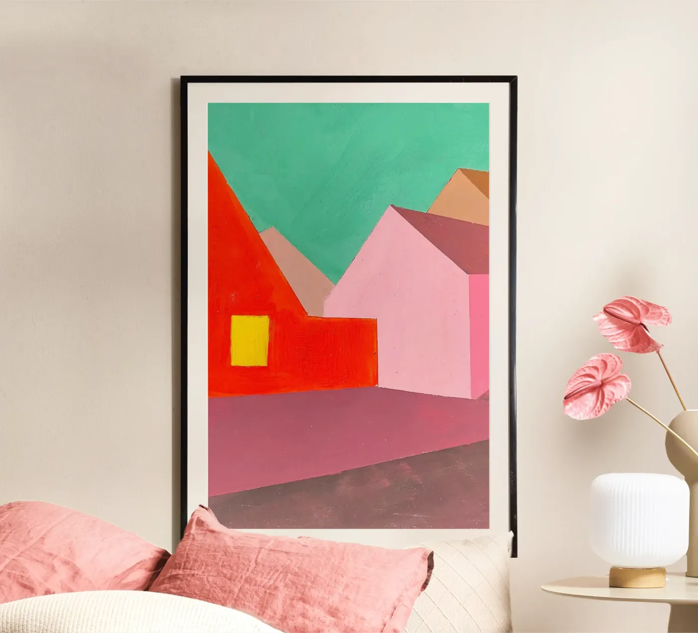 Huizen 03 poster van Nordlicht Atelier