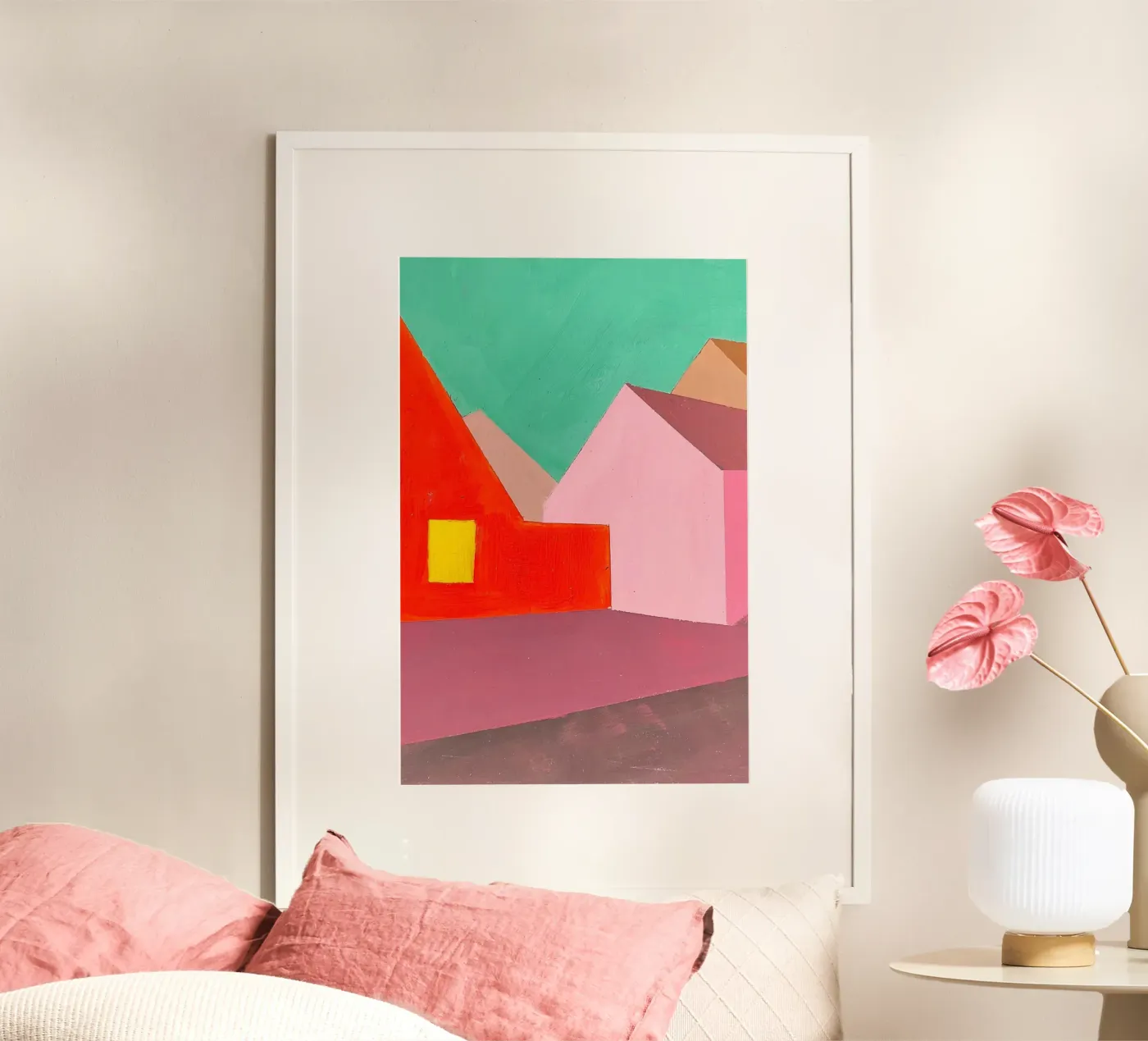 Huizen 03 poster van Nordlicht Atelier