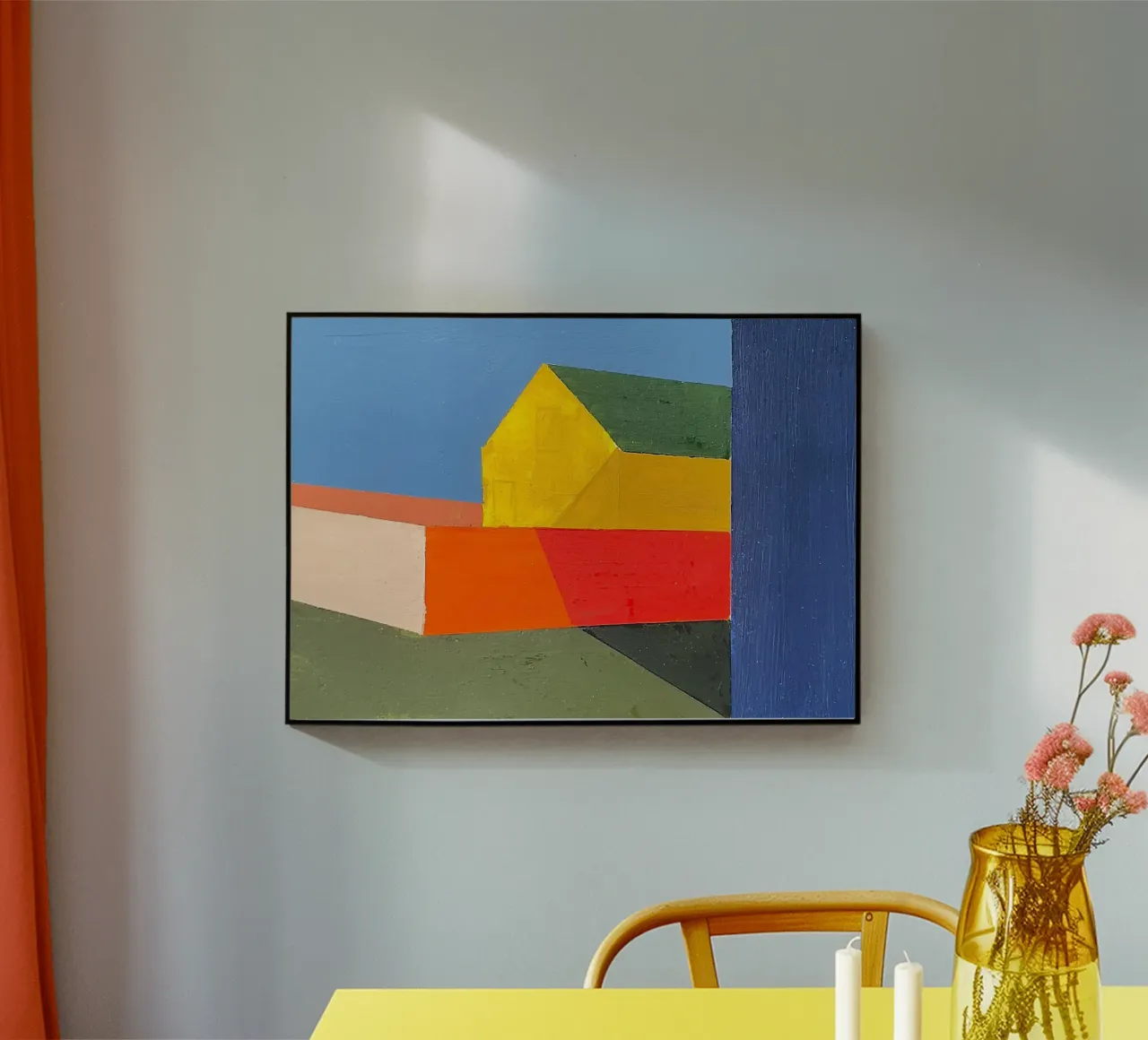 Houses 04 acryl van Nordlicht Atelier