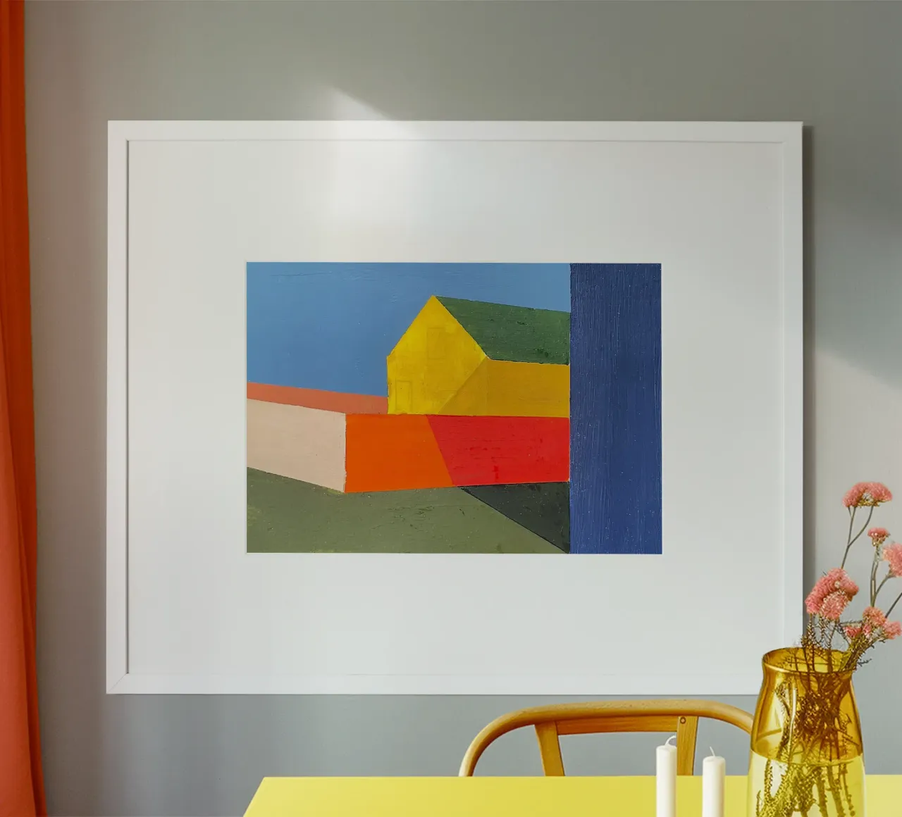 Huizen 04 poster van Nordlicht Atelier