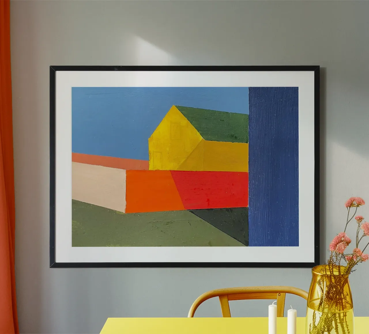 Huizen 04 poster van Nordlicht Atelier