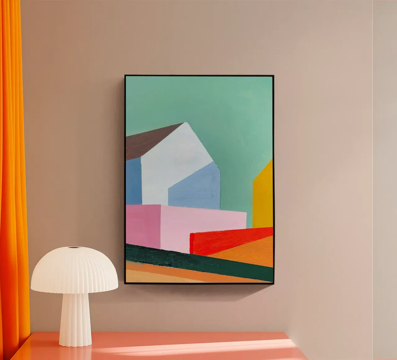 Houses 10 acrylic glass by Nordlicht Atelier