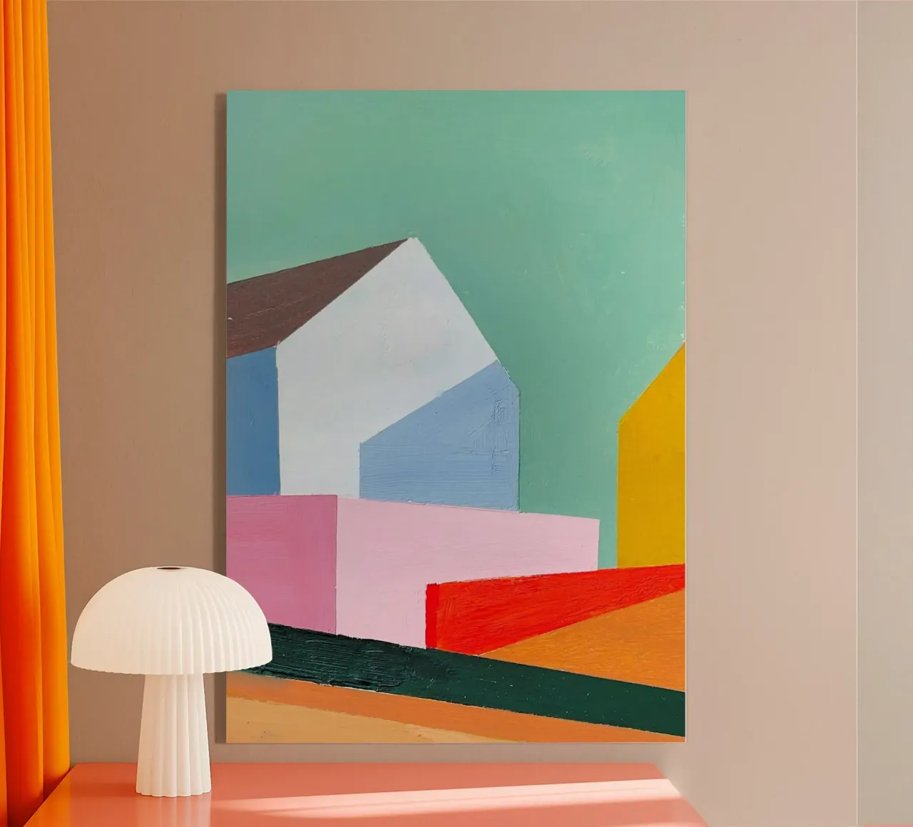 Houses 10 acrylic glass by Nordlicht Atelier