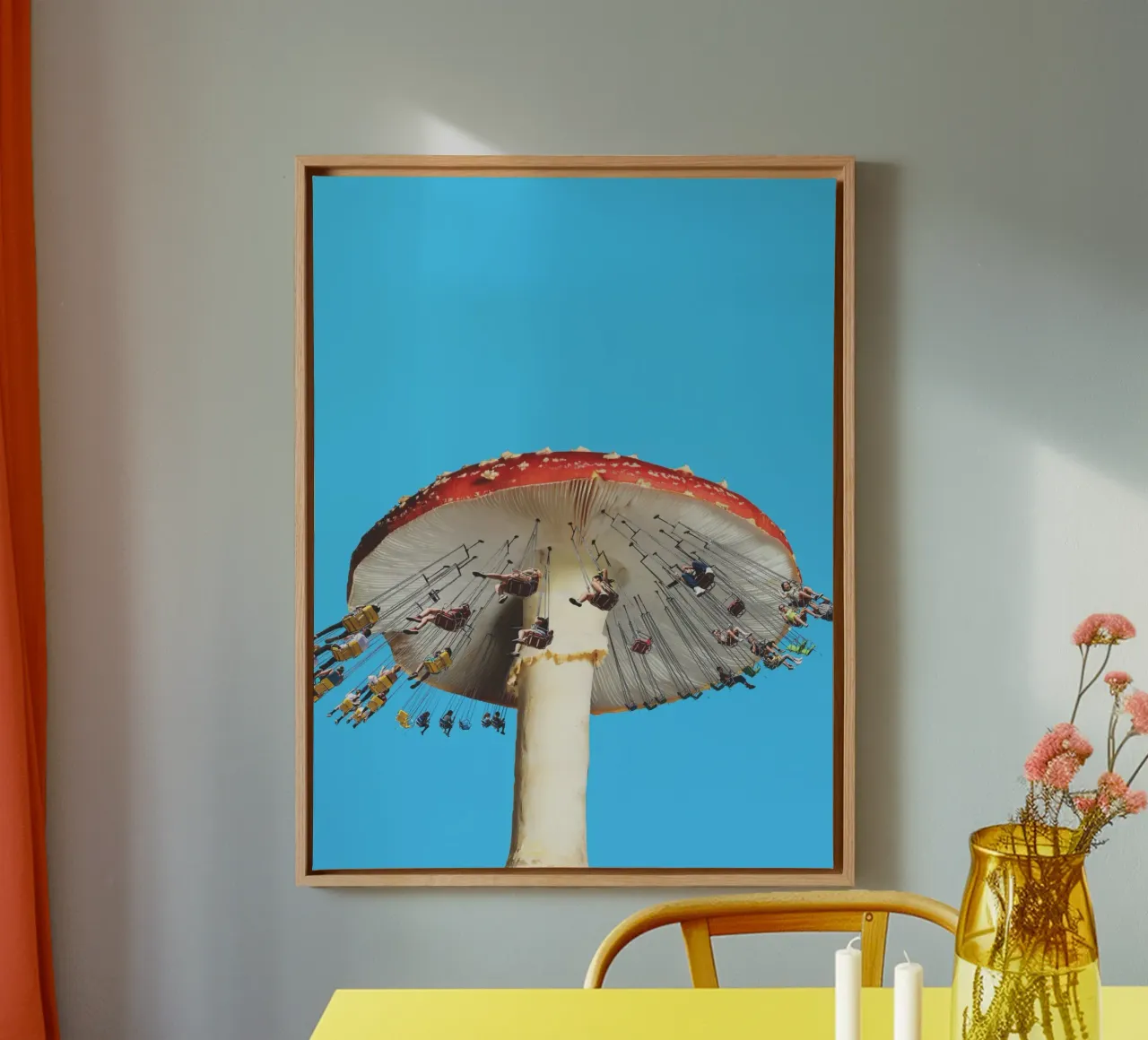 Amanita draaimolen canvas met Baklijst van 360brain