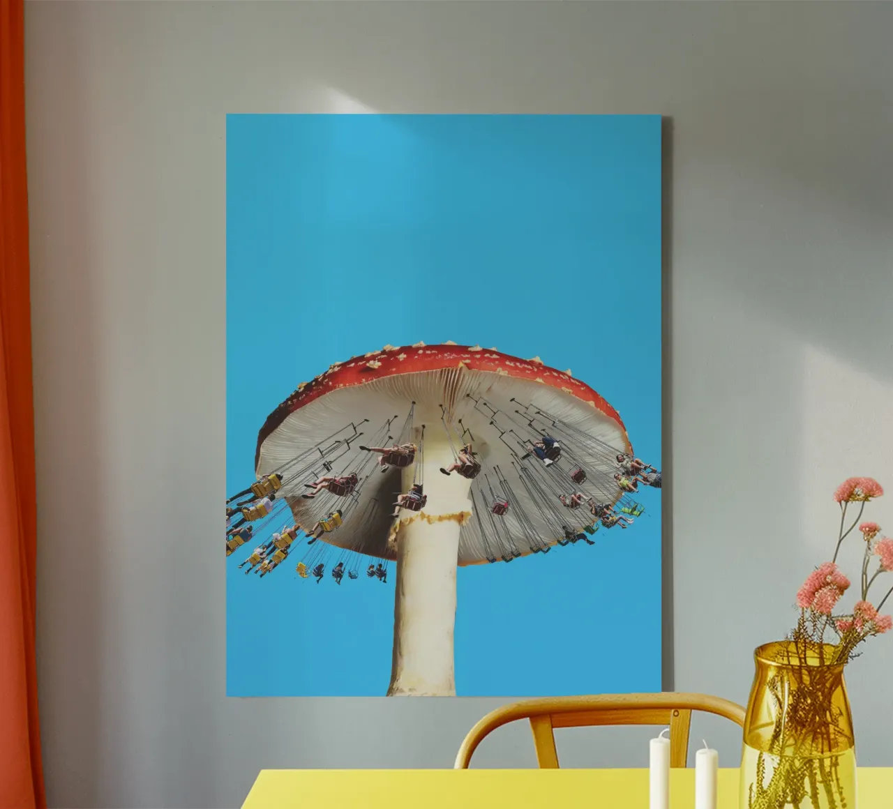 Amanita draaimolen canvas met Baklijst van 360brain