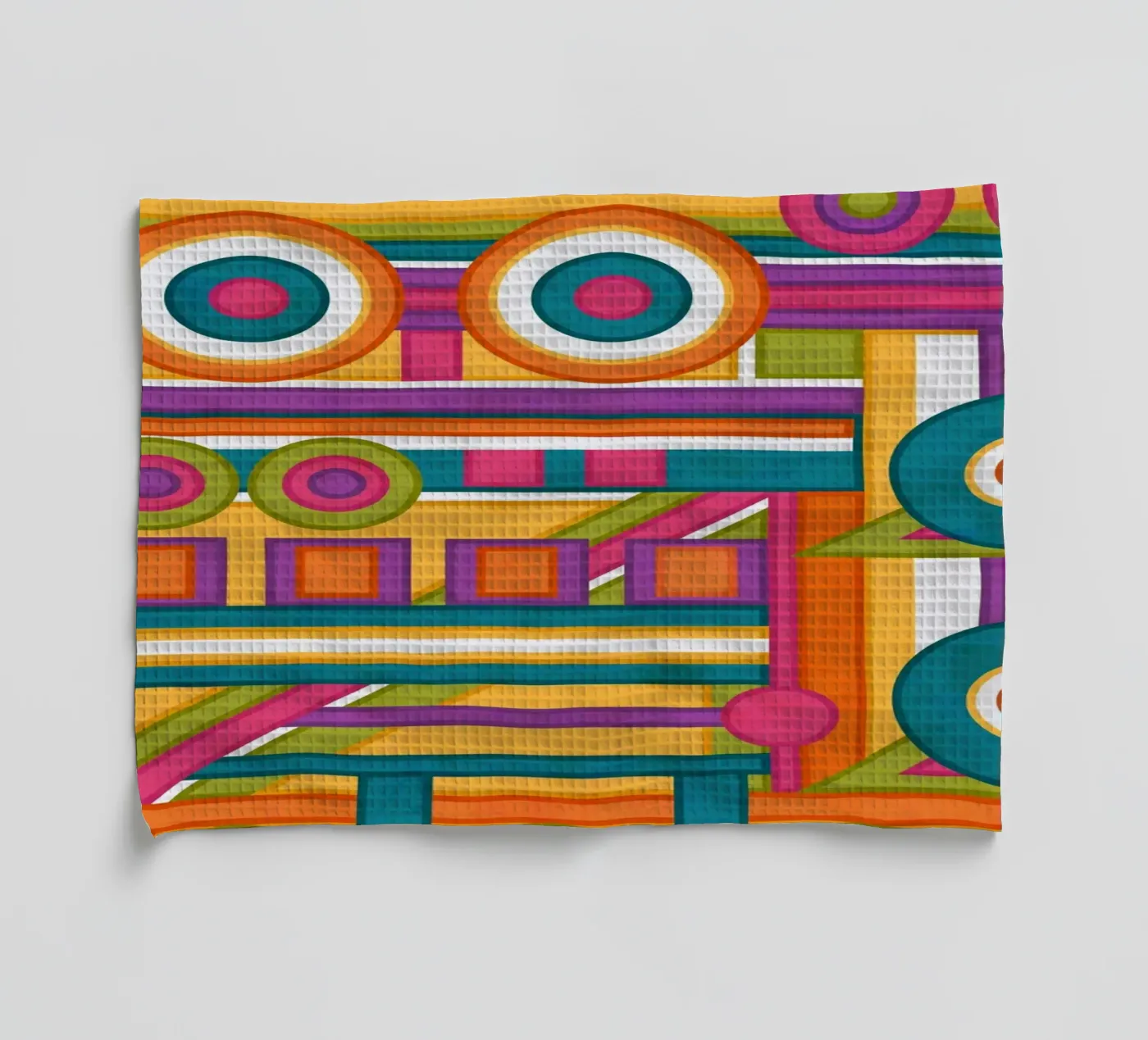 Five tea towel by shellybremmer