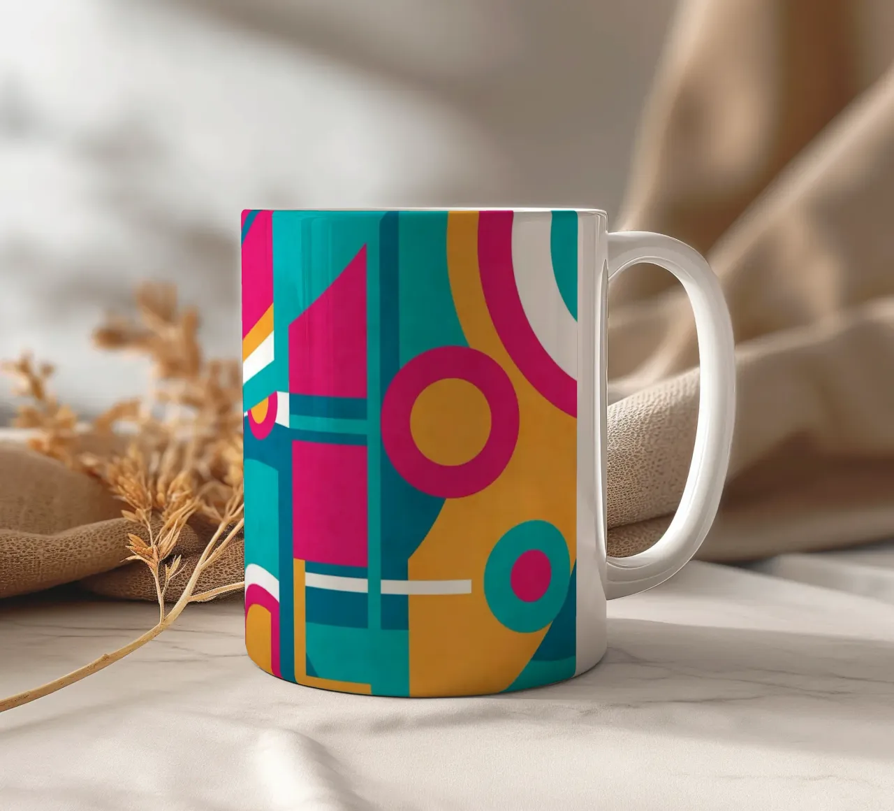 Rolling ceramic mug by shellybremmer