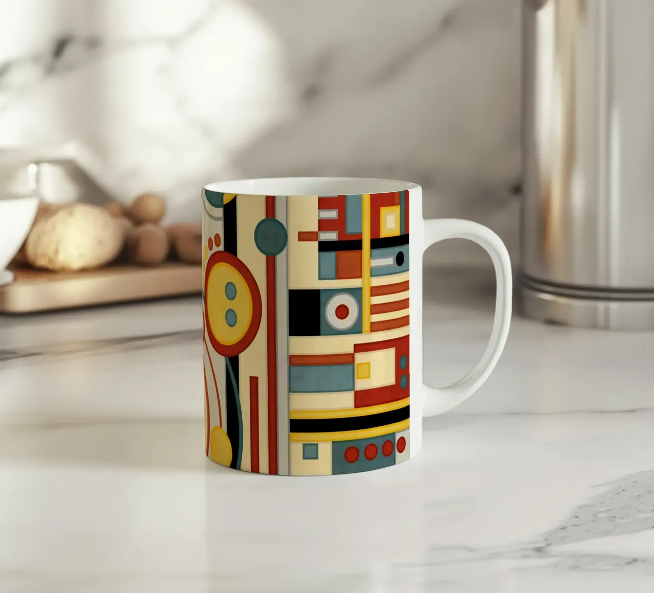 Orbit ceramic mug by shellybremmer