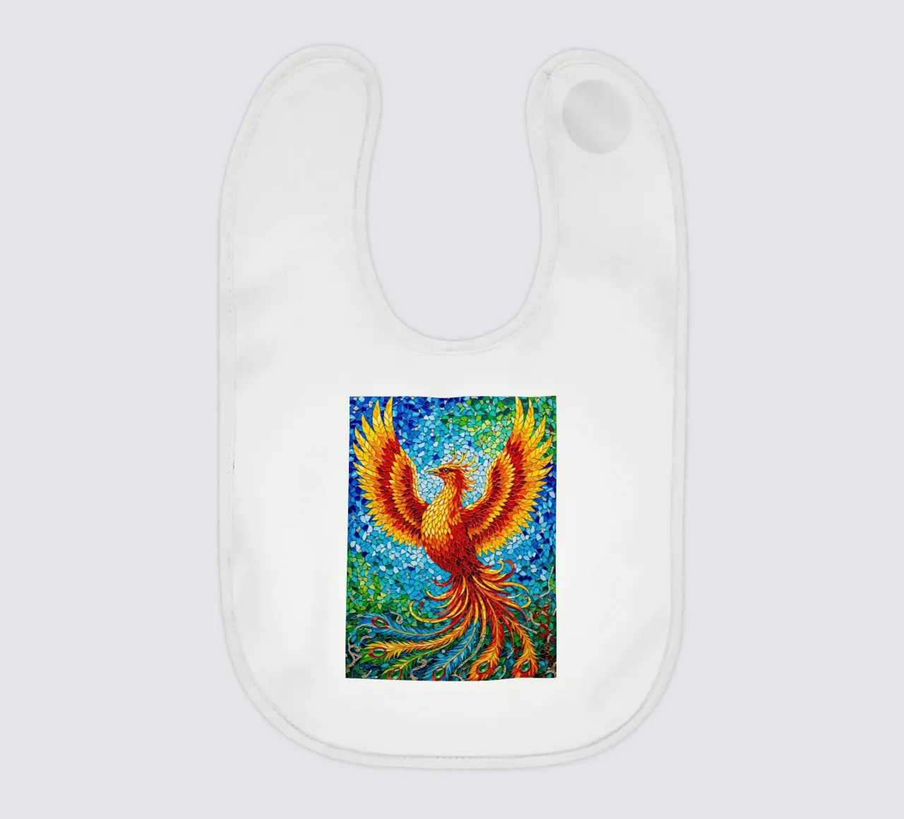 RISING PHOENIX baby bib by ArtPlane