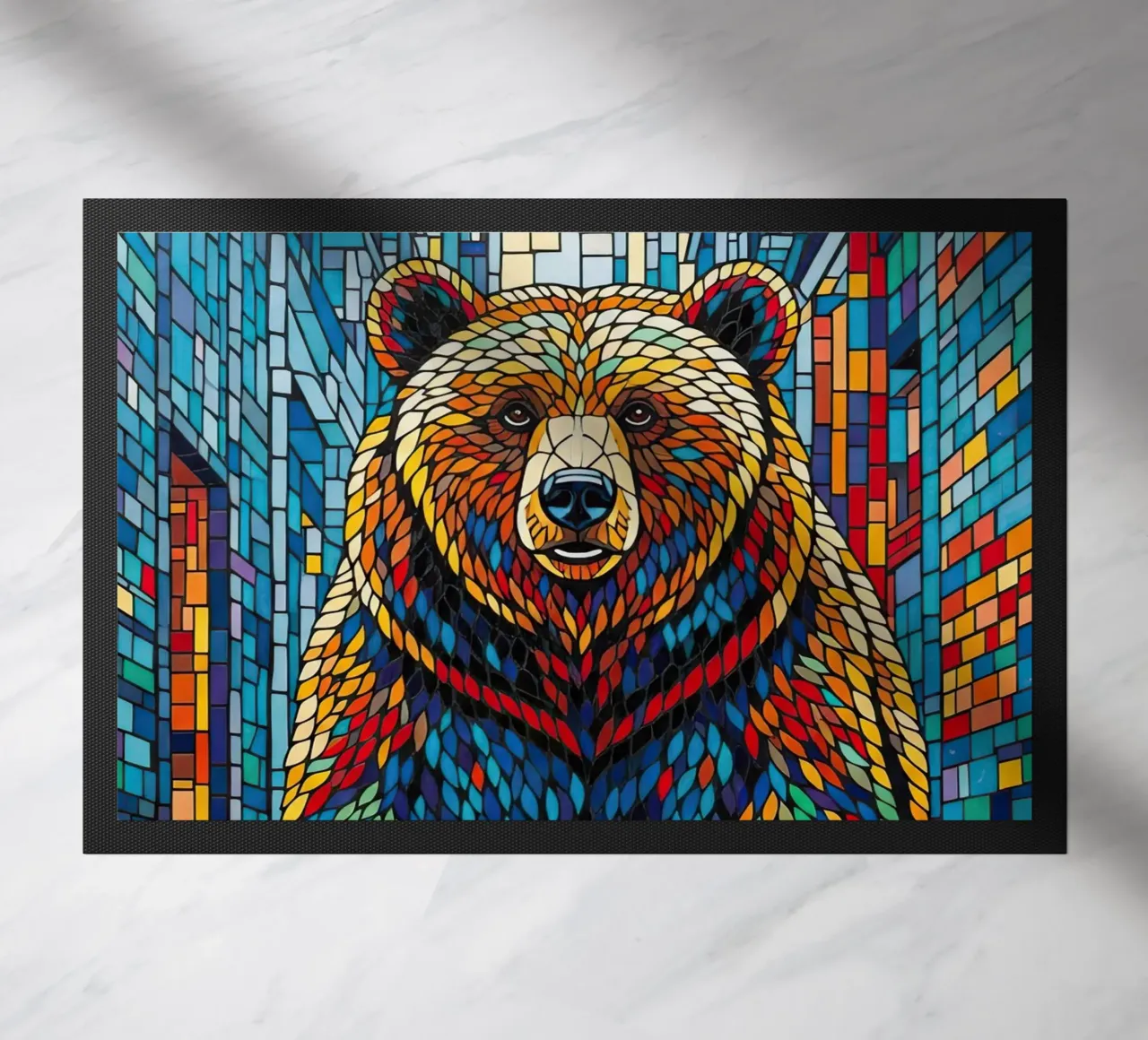 MIGHTY STRIDE doormat by ArtPlane