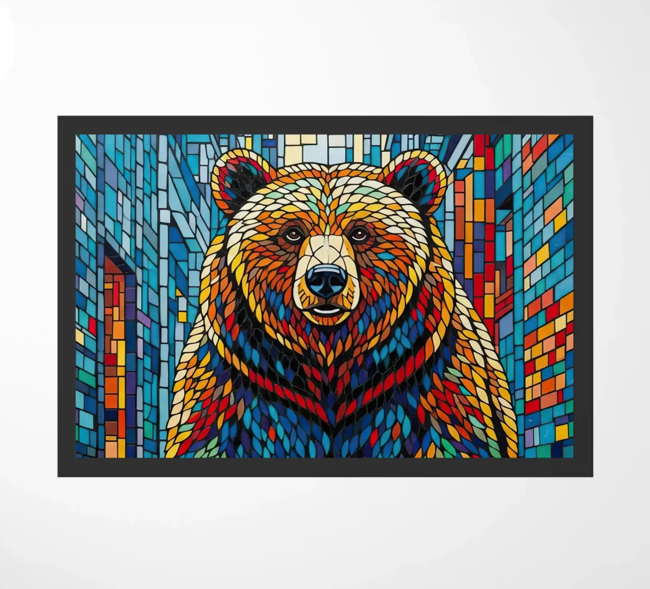 MIGHTY STRIDE doormat by ArtPlane