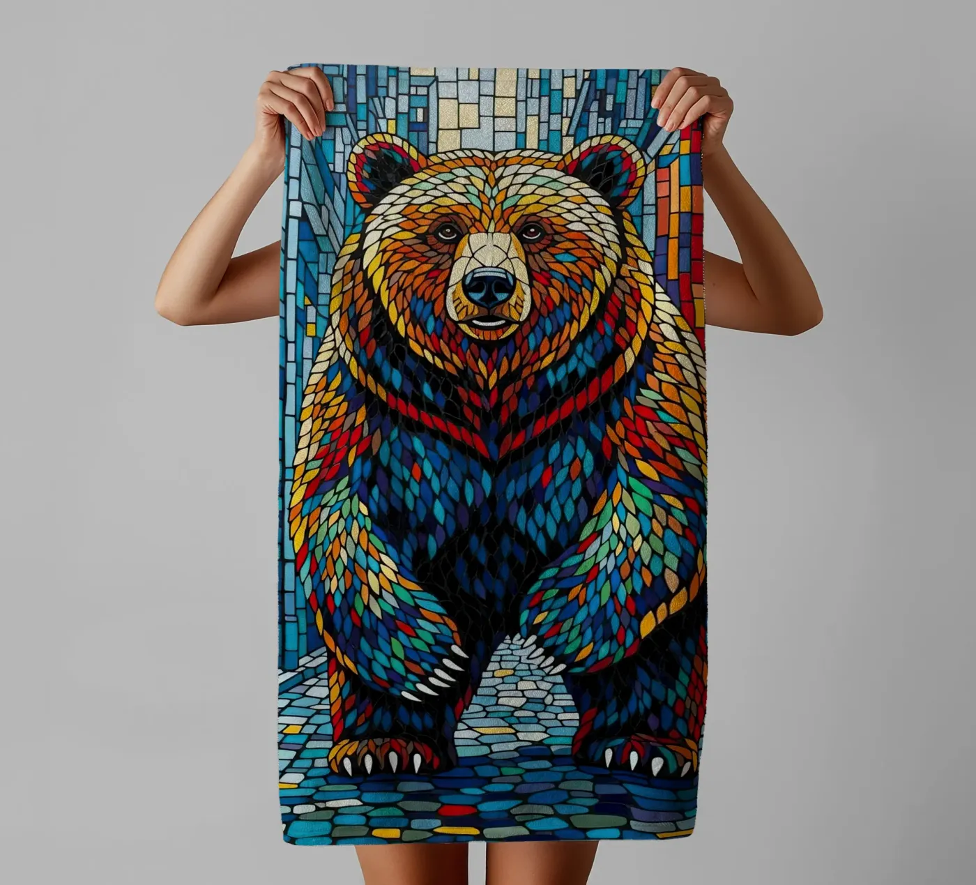 MIGHTY STRIDE towel by ArtPlane
