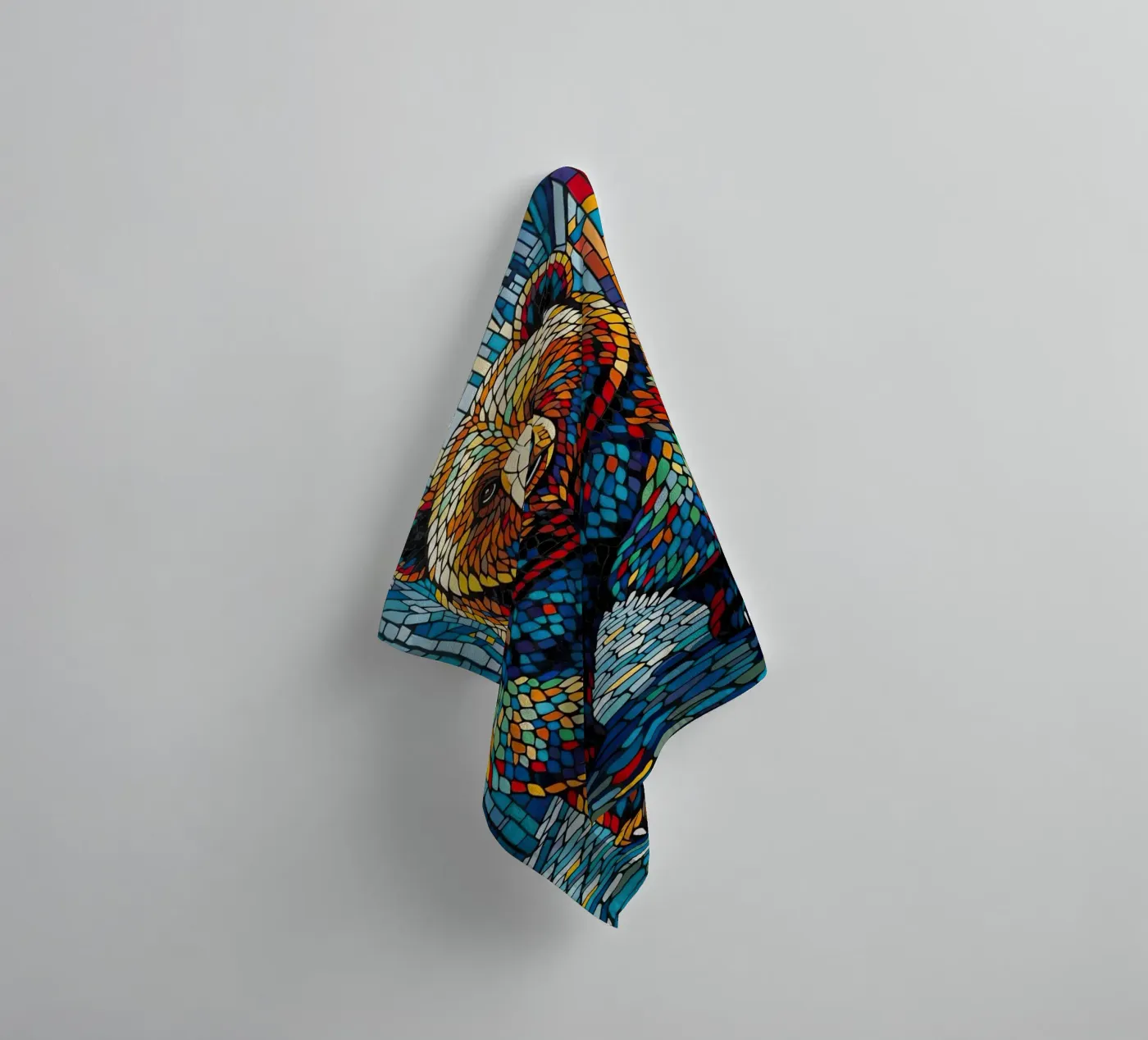 MIGHTY STRIDE towel by ArtPlane