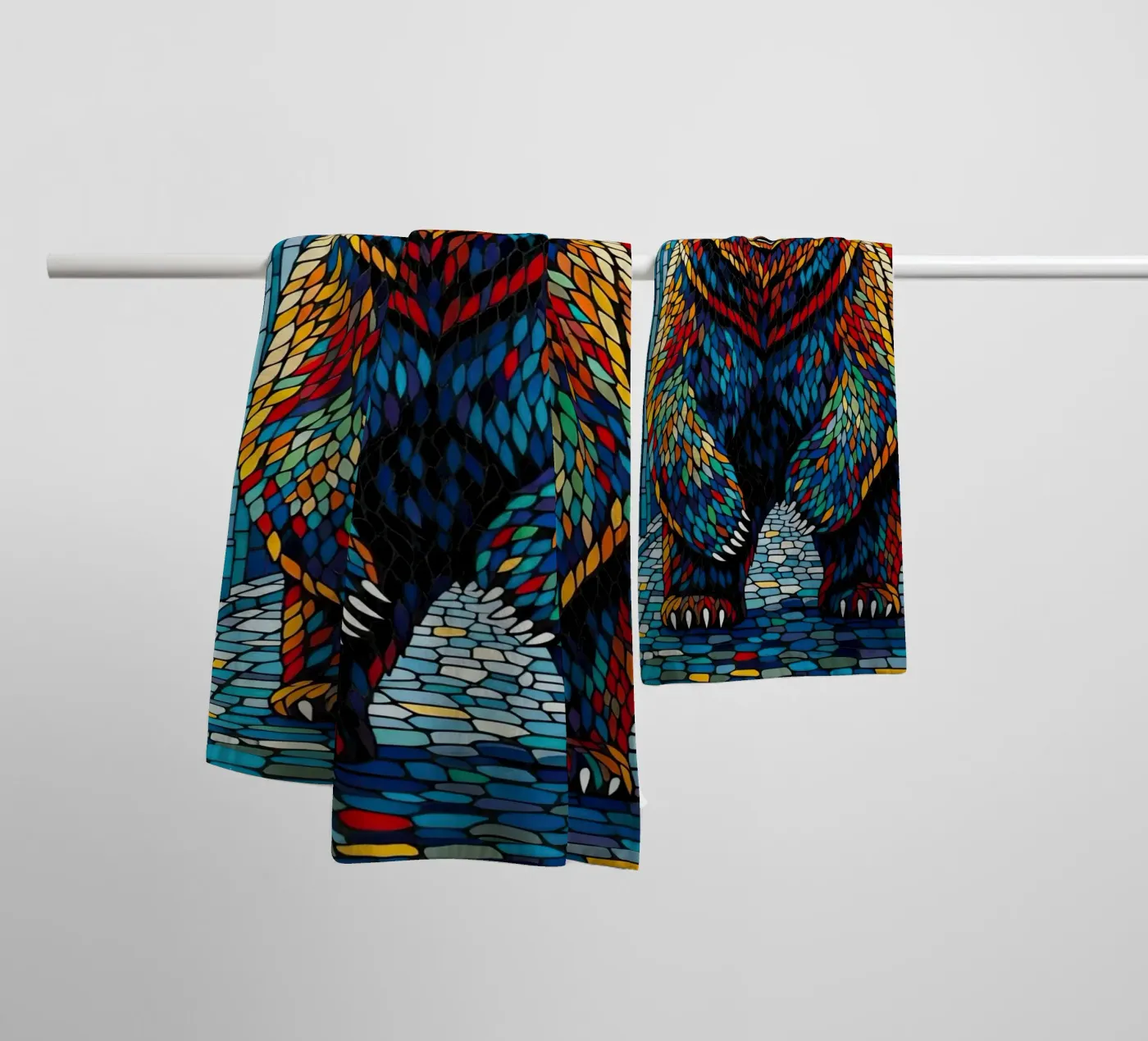 MIGHTY STRIDE towel by ArtPlane
