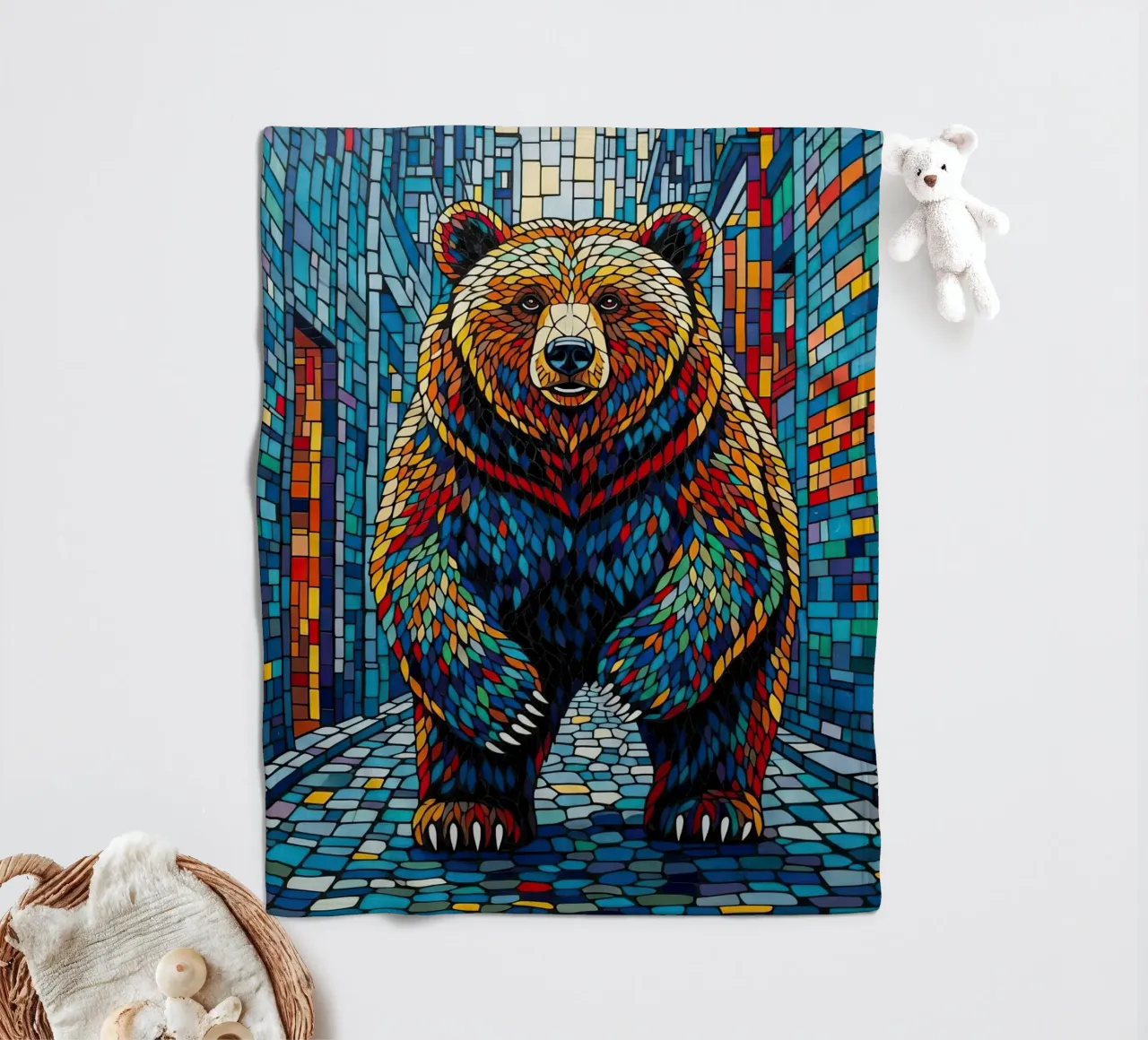 MÄCHTIGER SCHRITT Fleecedecke von ArtPlane