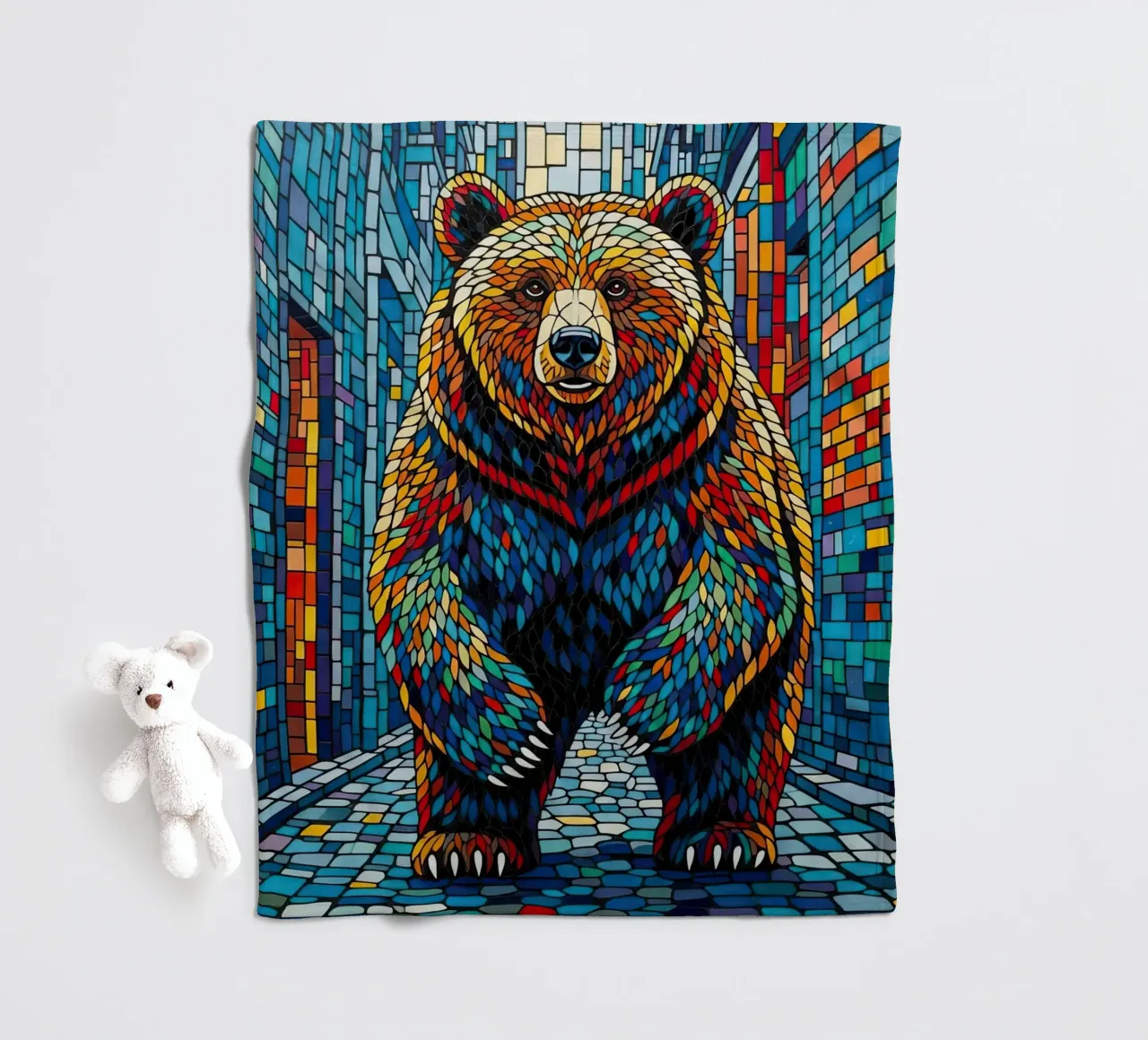 MÄCHTIGER SCHRITT Fleecedecke von ArtPlane