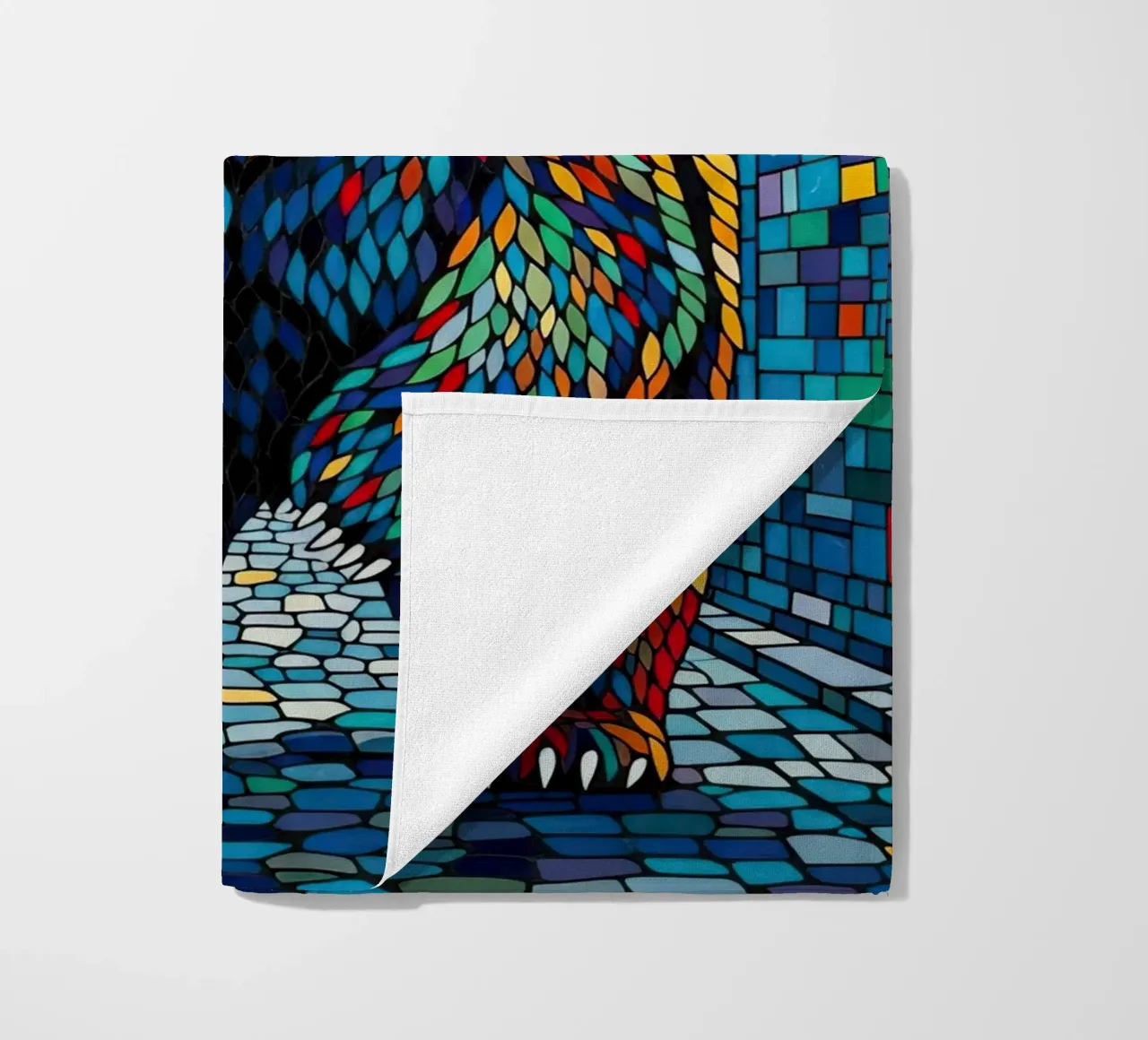 MIGHTY STRIDE beach towel by ArtPlane