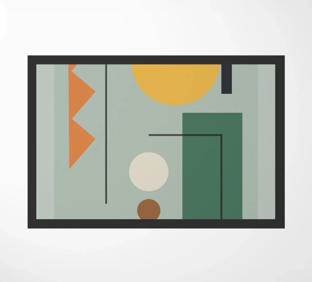 Modern Shape Composition doormat by Gaite