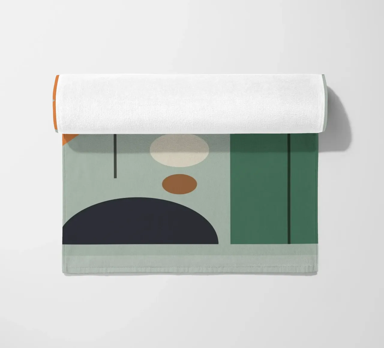 Modern Shape Composition beach towel by Gaite