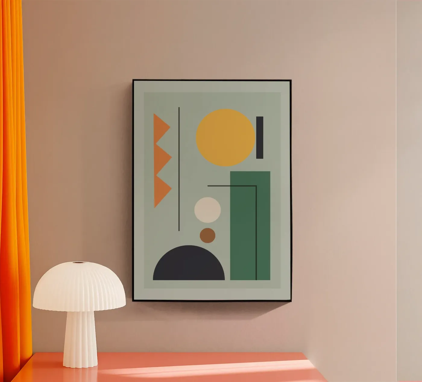 Modern Shape Composition Acryl-Glas von Gaite