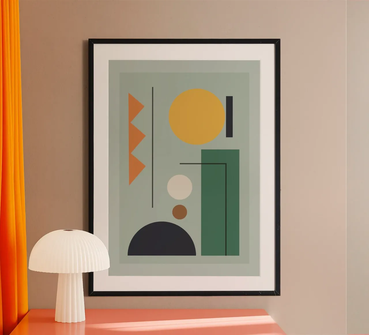 Modern Shape Composition poster by Gaite