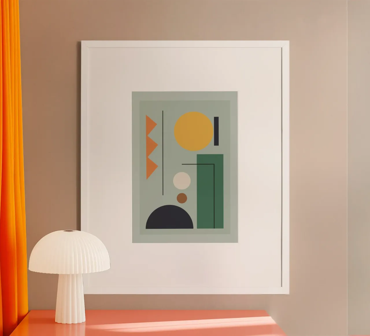 Modern Shape Composition poster by Gaite