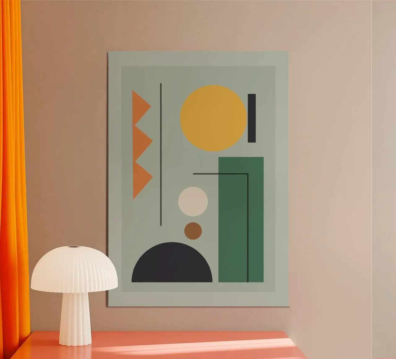 Modern Shape Composition poster by Gaite