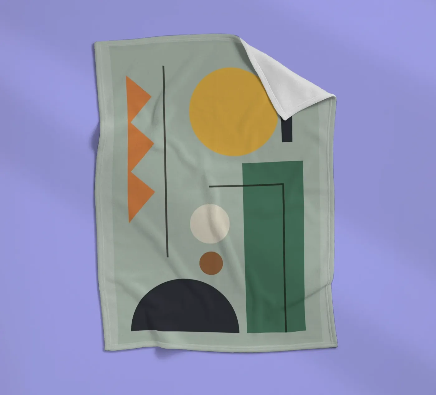 Modern Shape Composition plaid polaire de Gaite