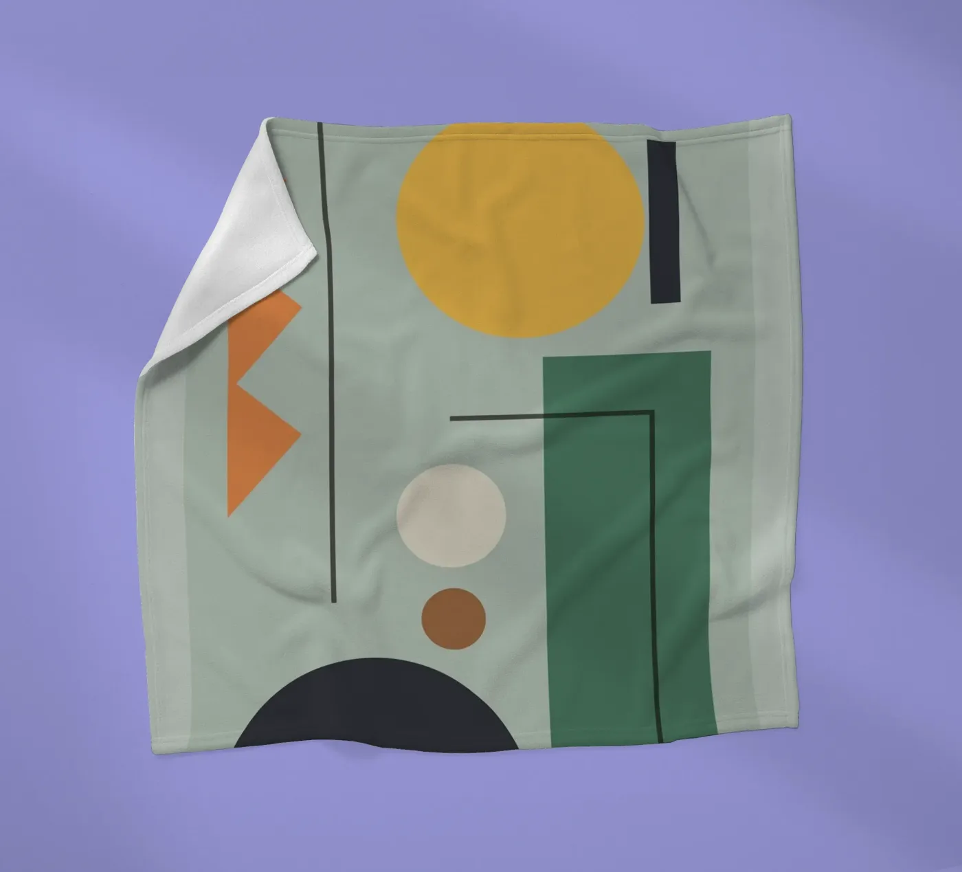 Modern Shape Composition plaid polaire de Gaite