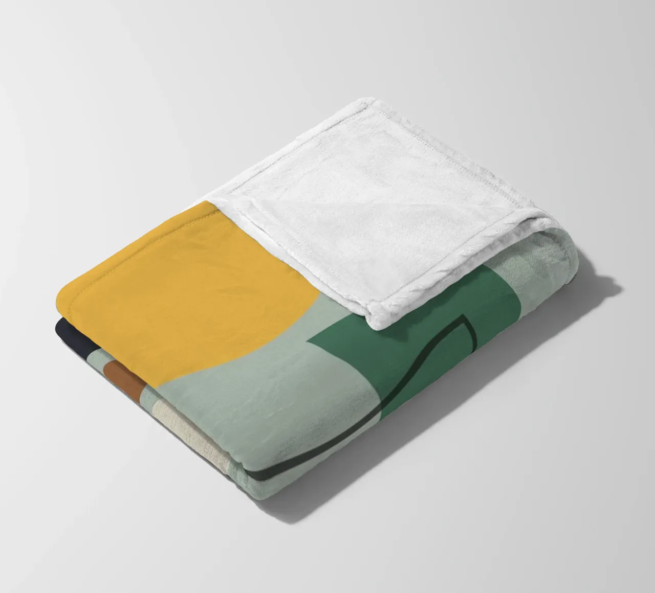 Modern Shape Composition Fleecedecke von Gaite