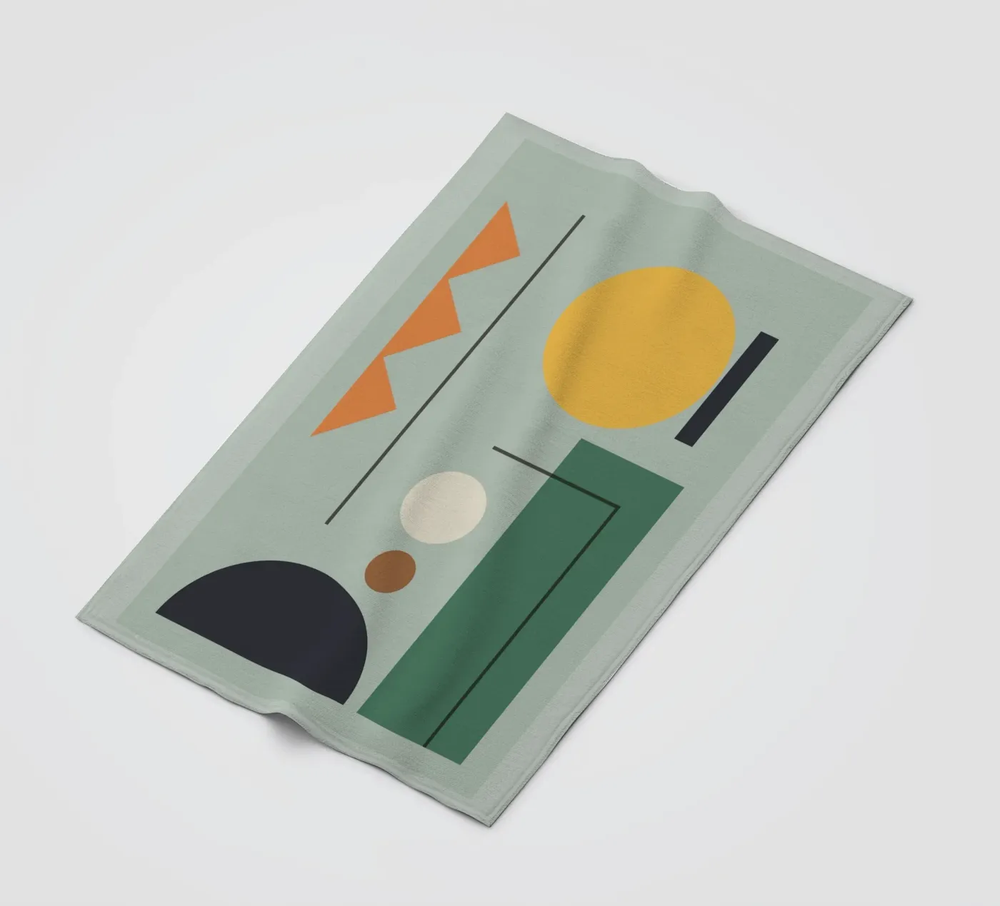 Modern Shape Composition plaid polaire de Gaite