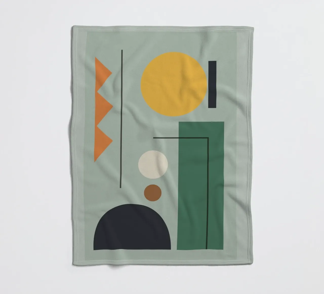 Modern Shape Composition Fleecedecke von Gaite