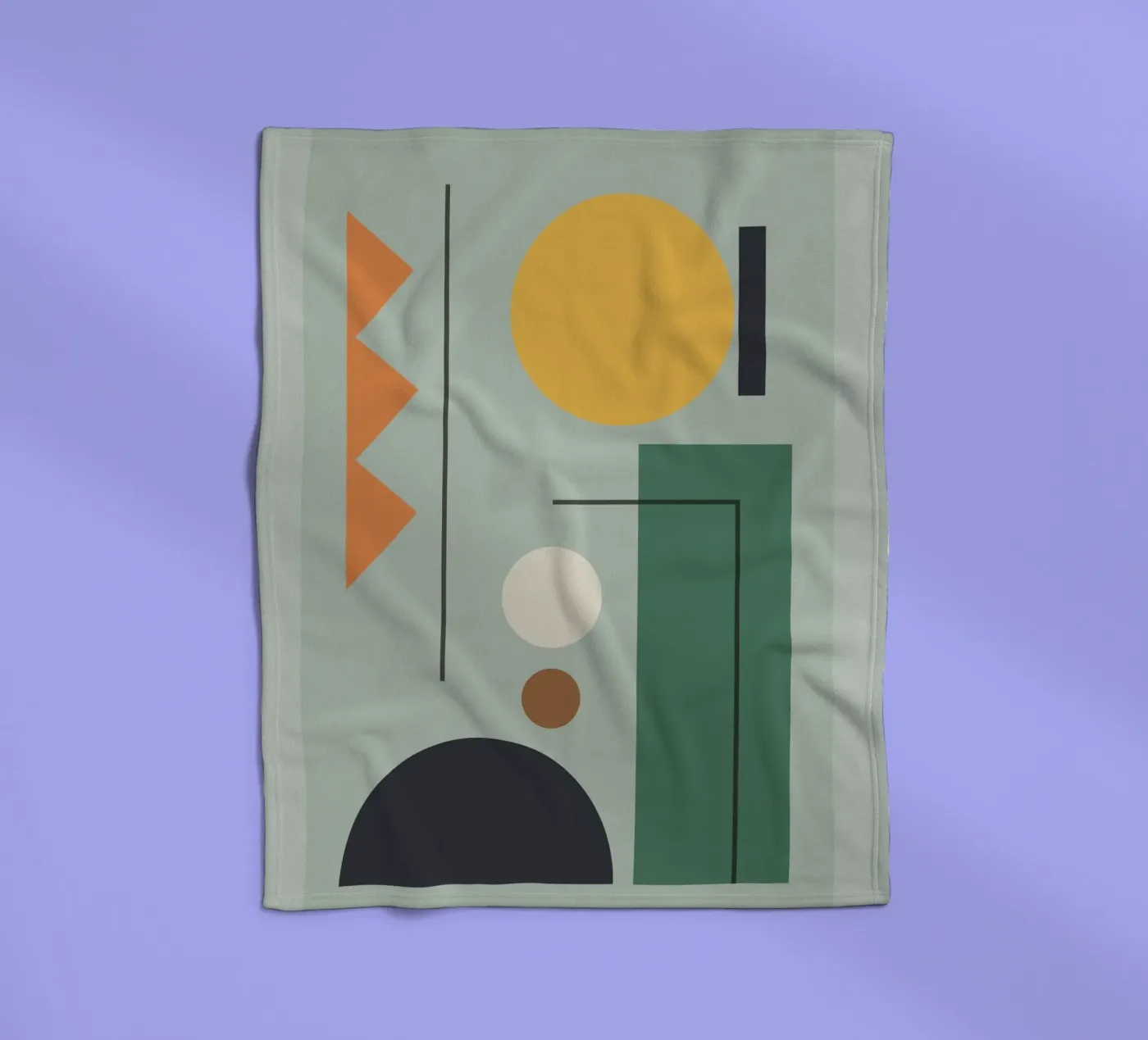 Modern Shape Composition plaid polaire de Gaite