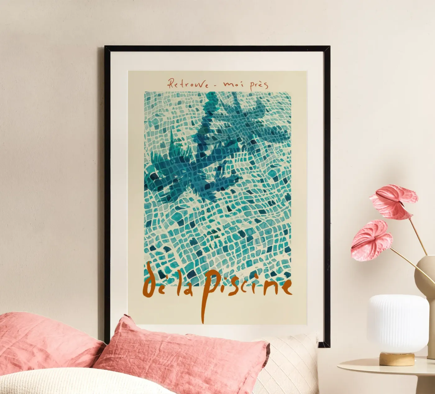 From the Swimming Pool Poster von Queenshop