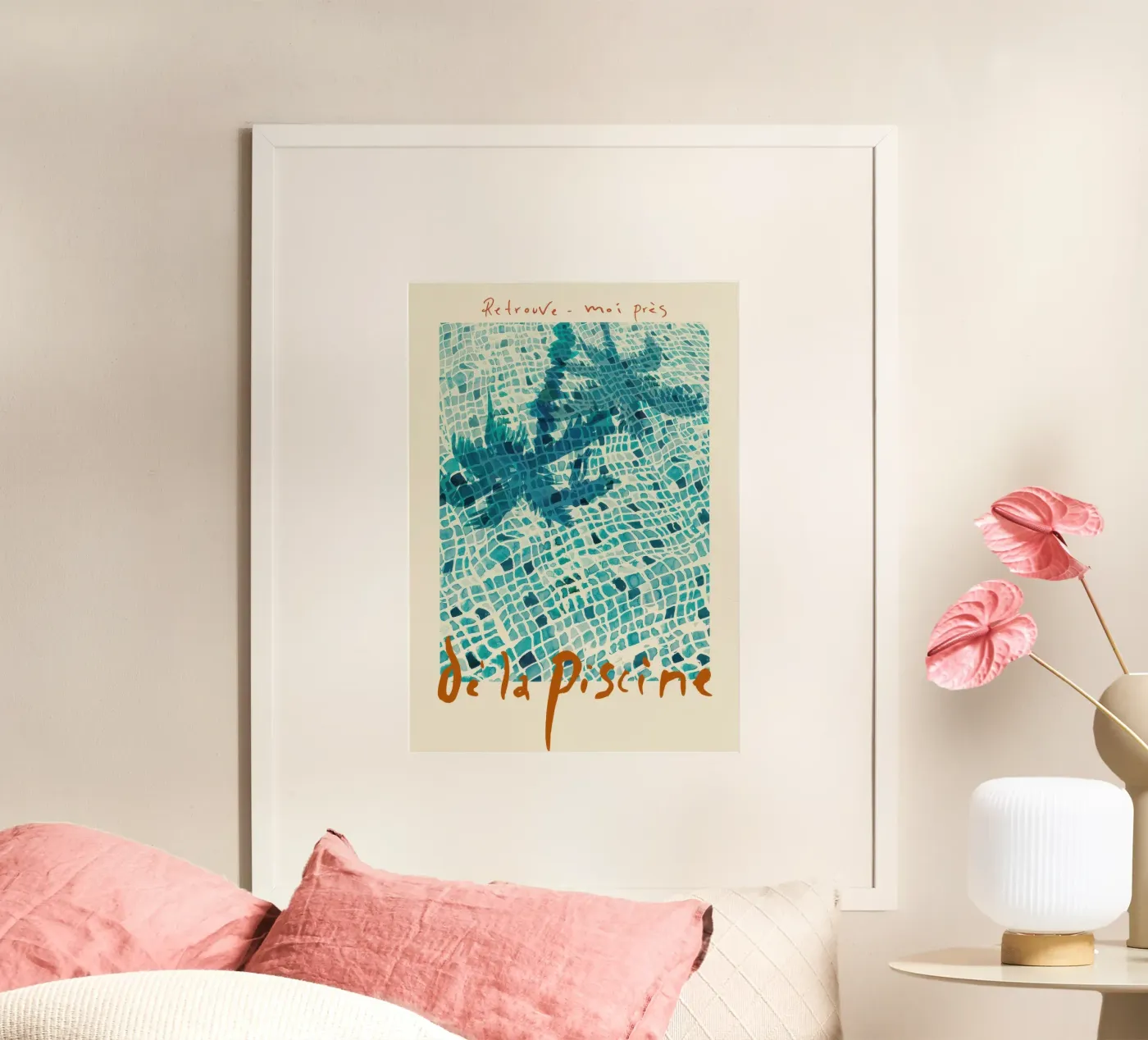 From the Swimming Pool Poster von Queenshop