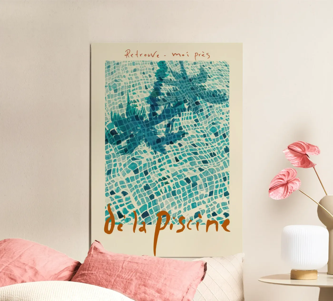 From the Swimming Pool Poster von Queenshop