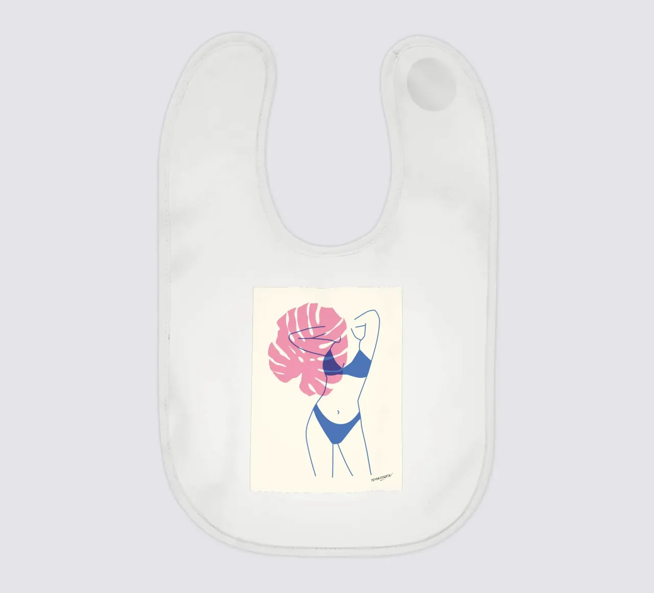 Rosa e blu bavaglino da Tamsen Design