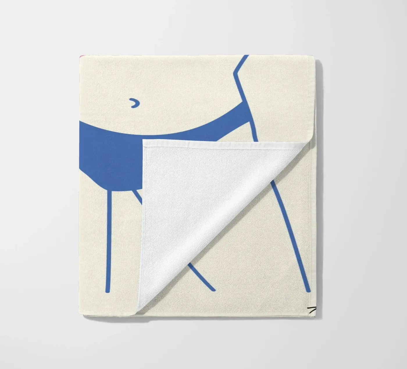 Femme rose et bleue serviette de plage de Tamsen Design