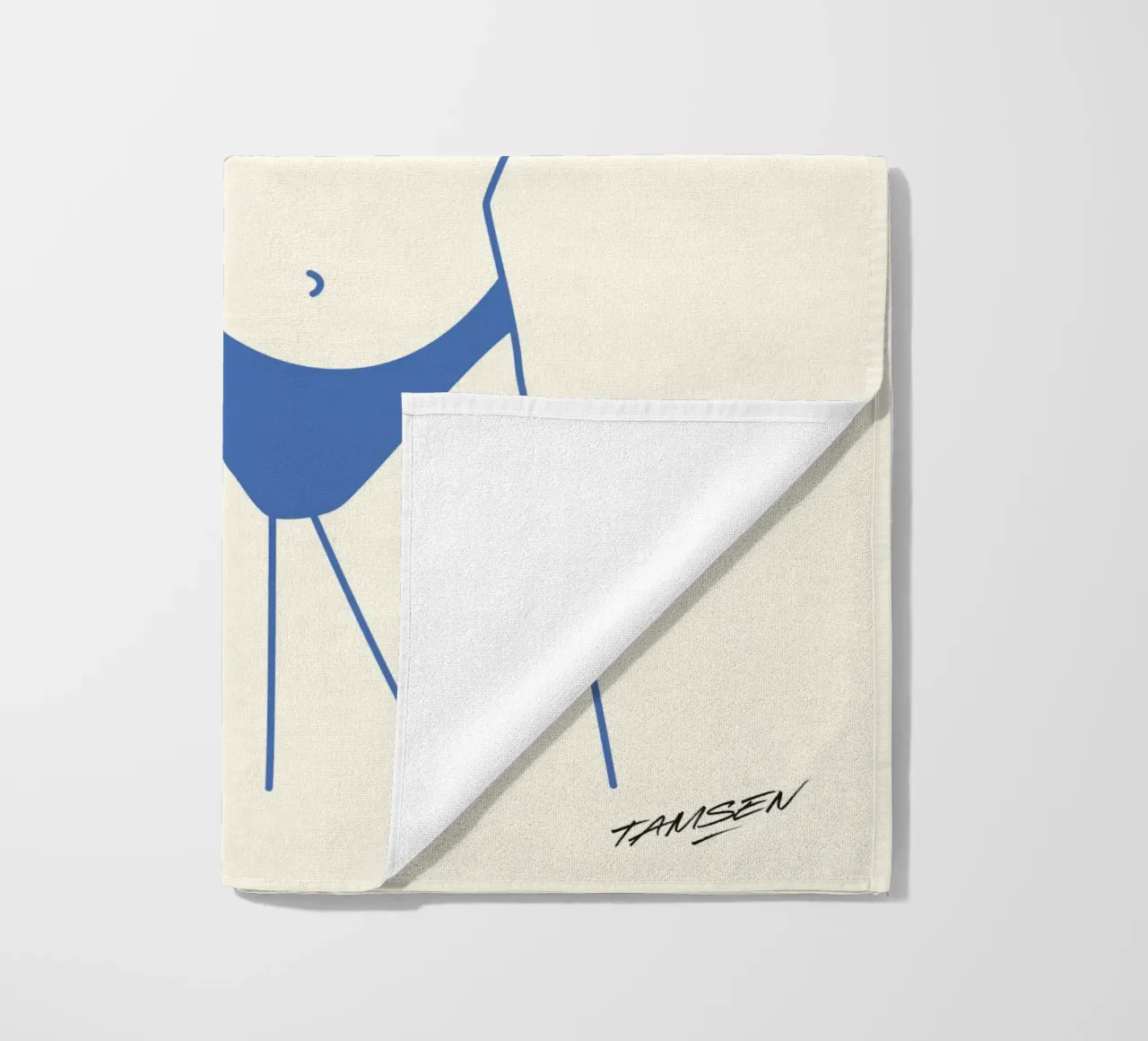 Donna rosa e blu telo mare da Tamsen Design