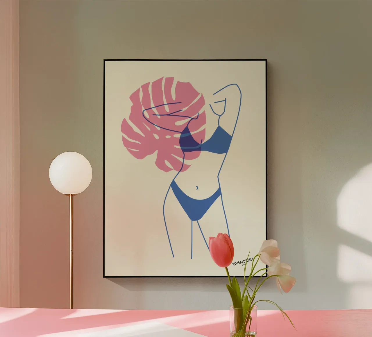 Pink & Blue plexiglass da Tamsen Design